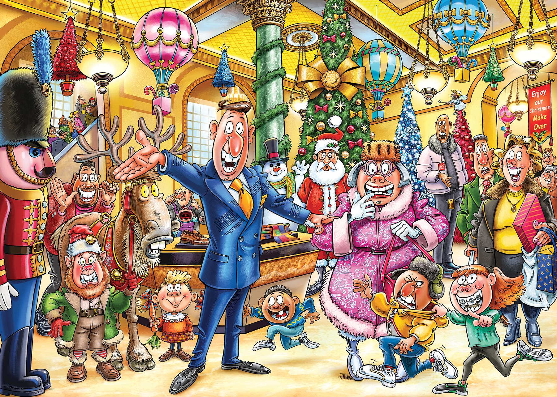 Wasgij Christmas 21 - Een feestelijke make-over! (2x1000 stukjes)