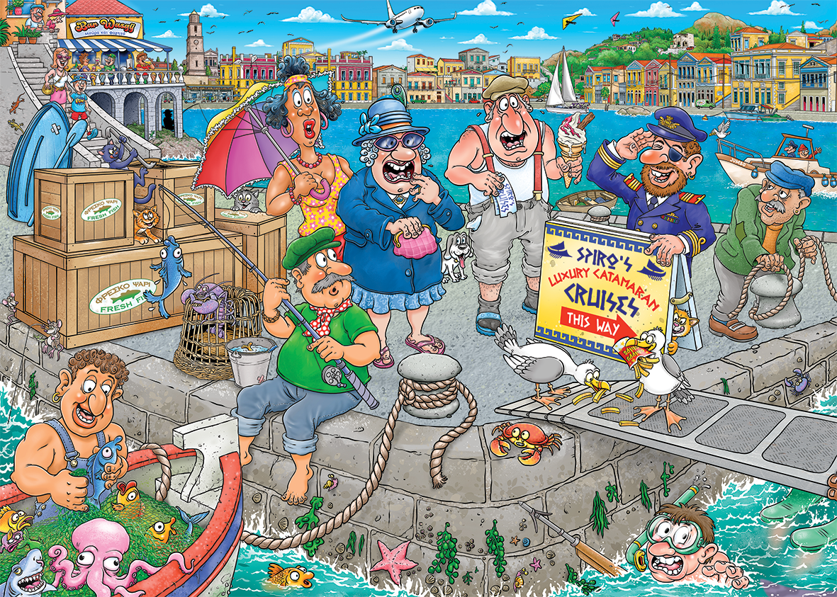 Wasgij Original 47 - Le Radeau à la Dérive ! (1000 pièces)