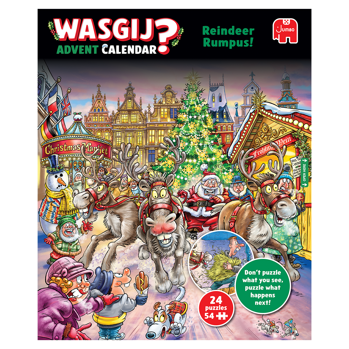 Wasgij Christmas Calendrier de l’Avent - Les rênes sont lâchées !