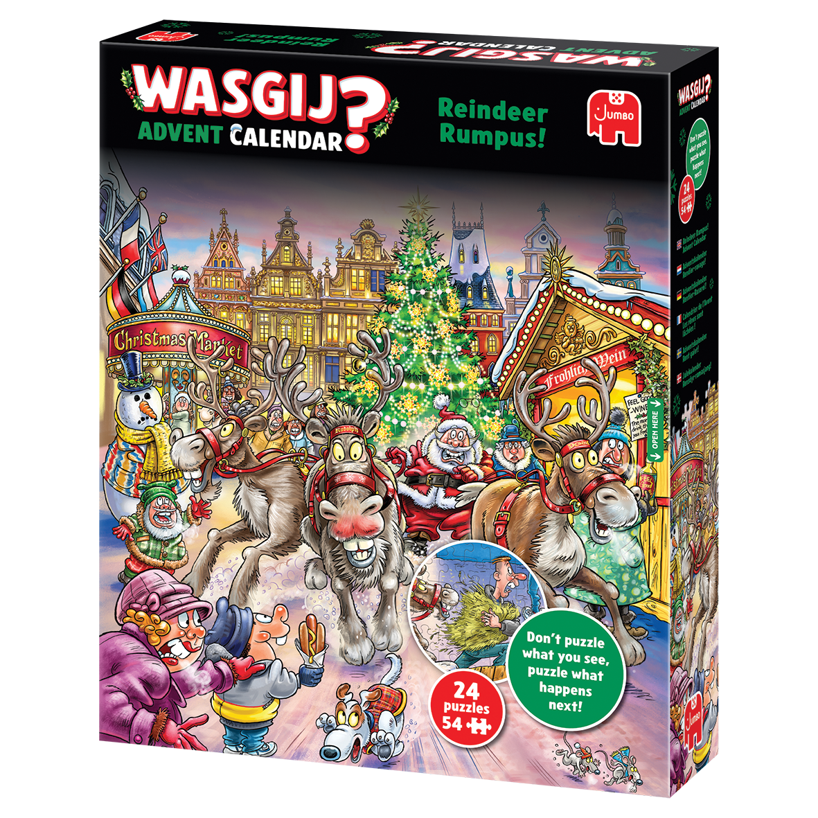 Wasgij Christmas Calendrier de l’Avent - Les rênes sont lâchées !