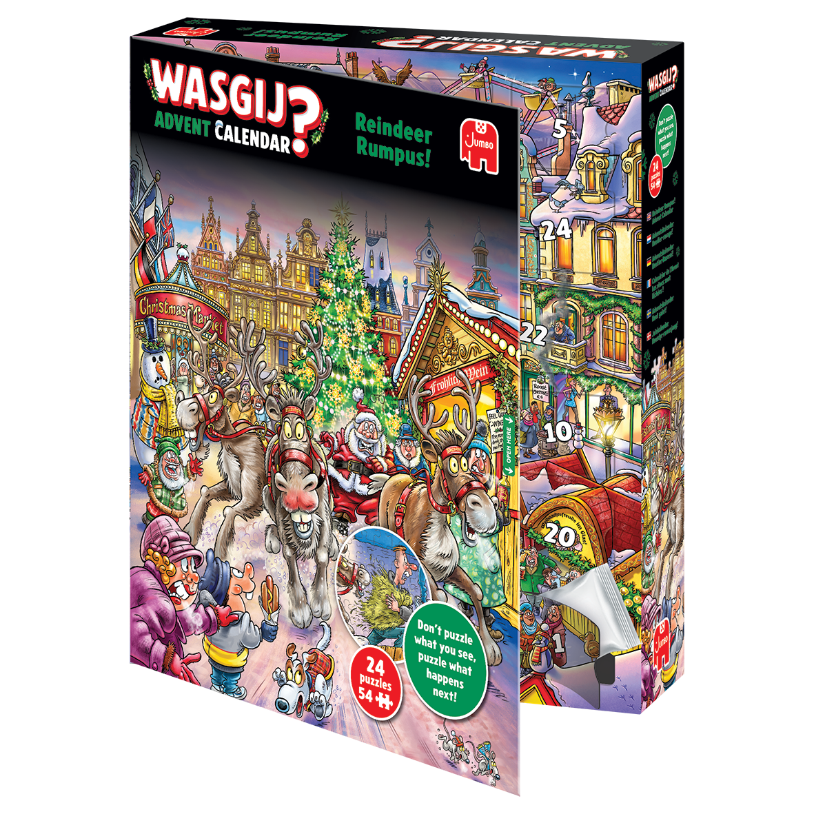 Wasgij Christmas Calendrier de l’Avent - Les rênes sont lâchées !
