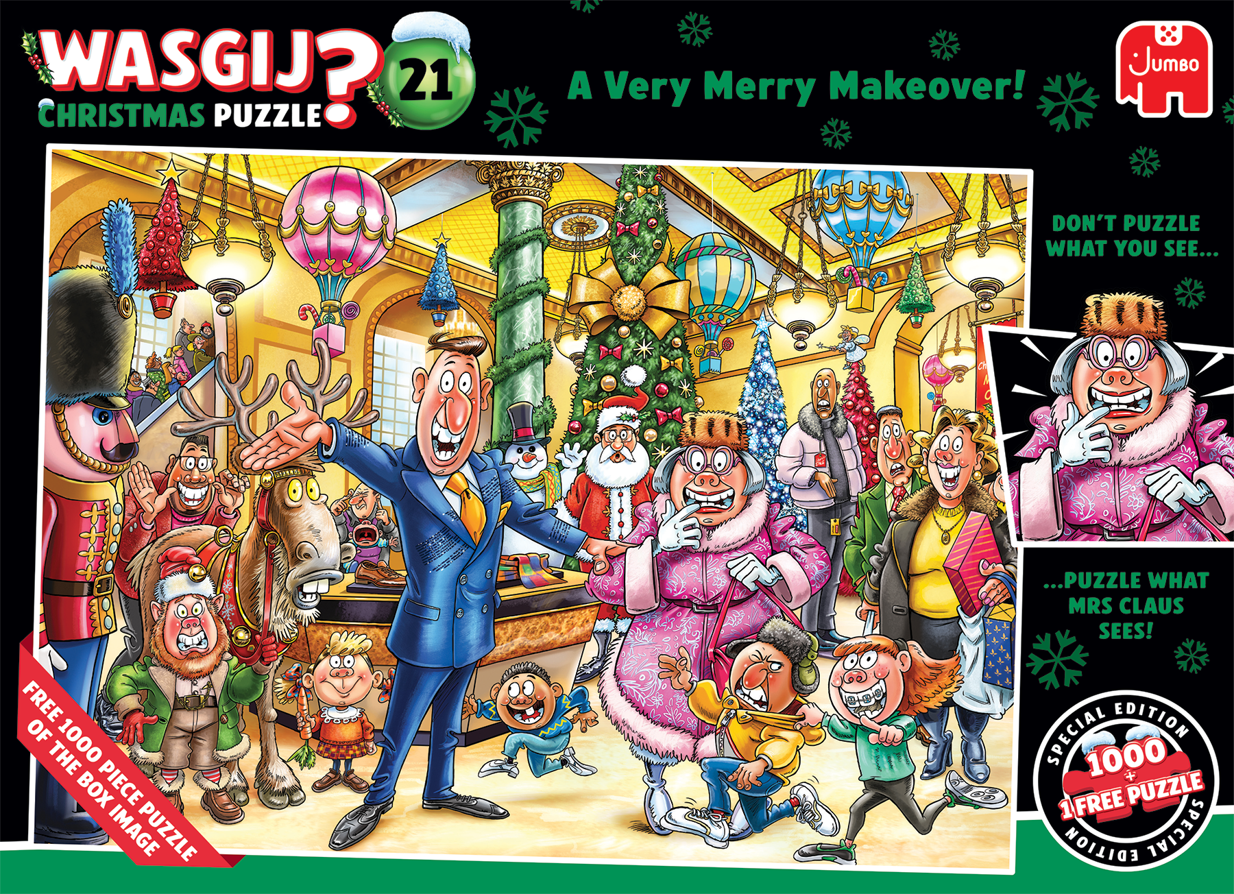 Wasgij Christmas 21 - A Very Merry Makeover! (2x1000 pieces)