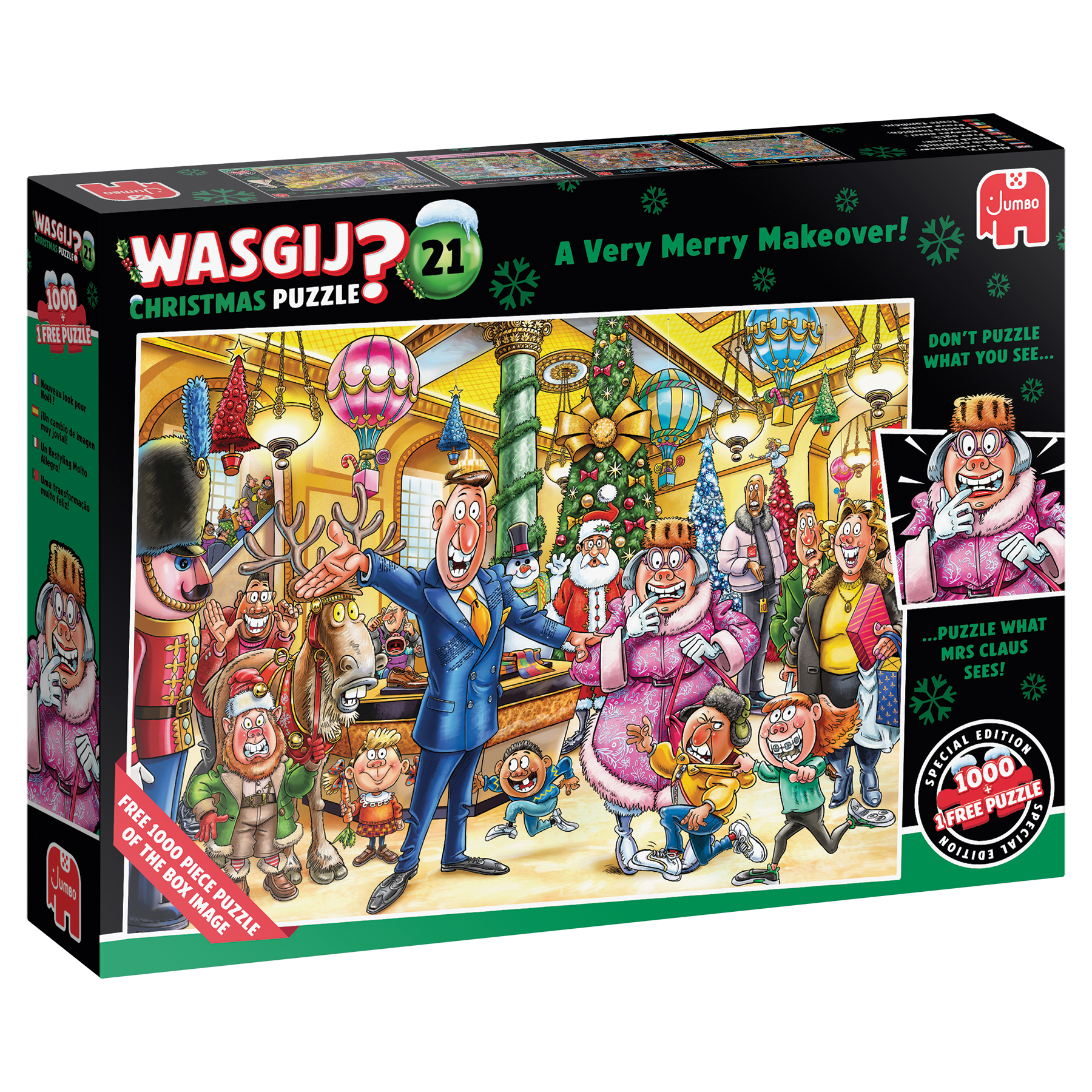 Wasgij Christmas 21 - A Very Merry Makeover! (2x1000 pieces)