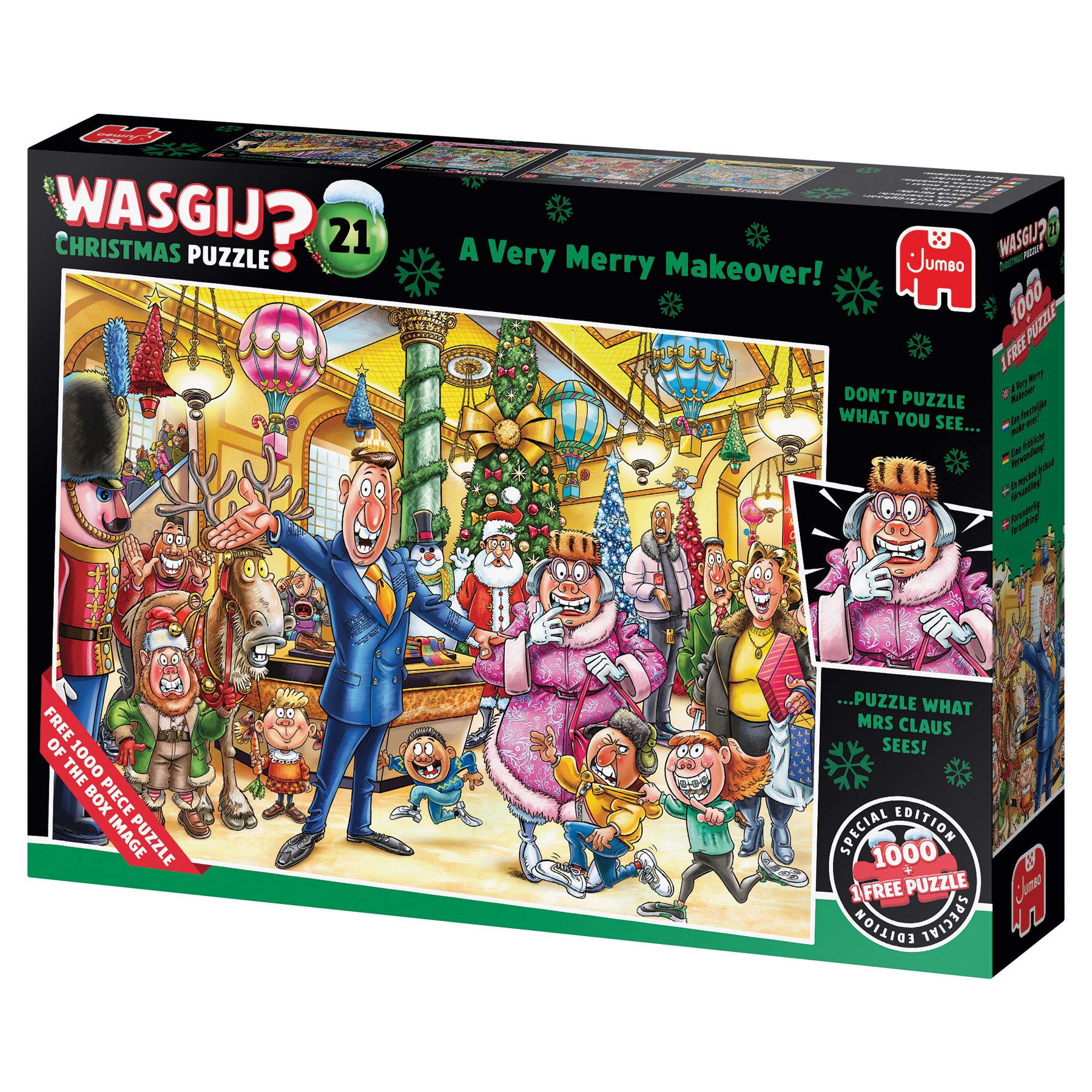 Wasgij Christmas 21 - A Very Merry Makeover! (2x1000 pieces)