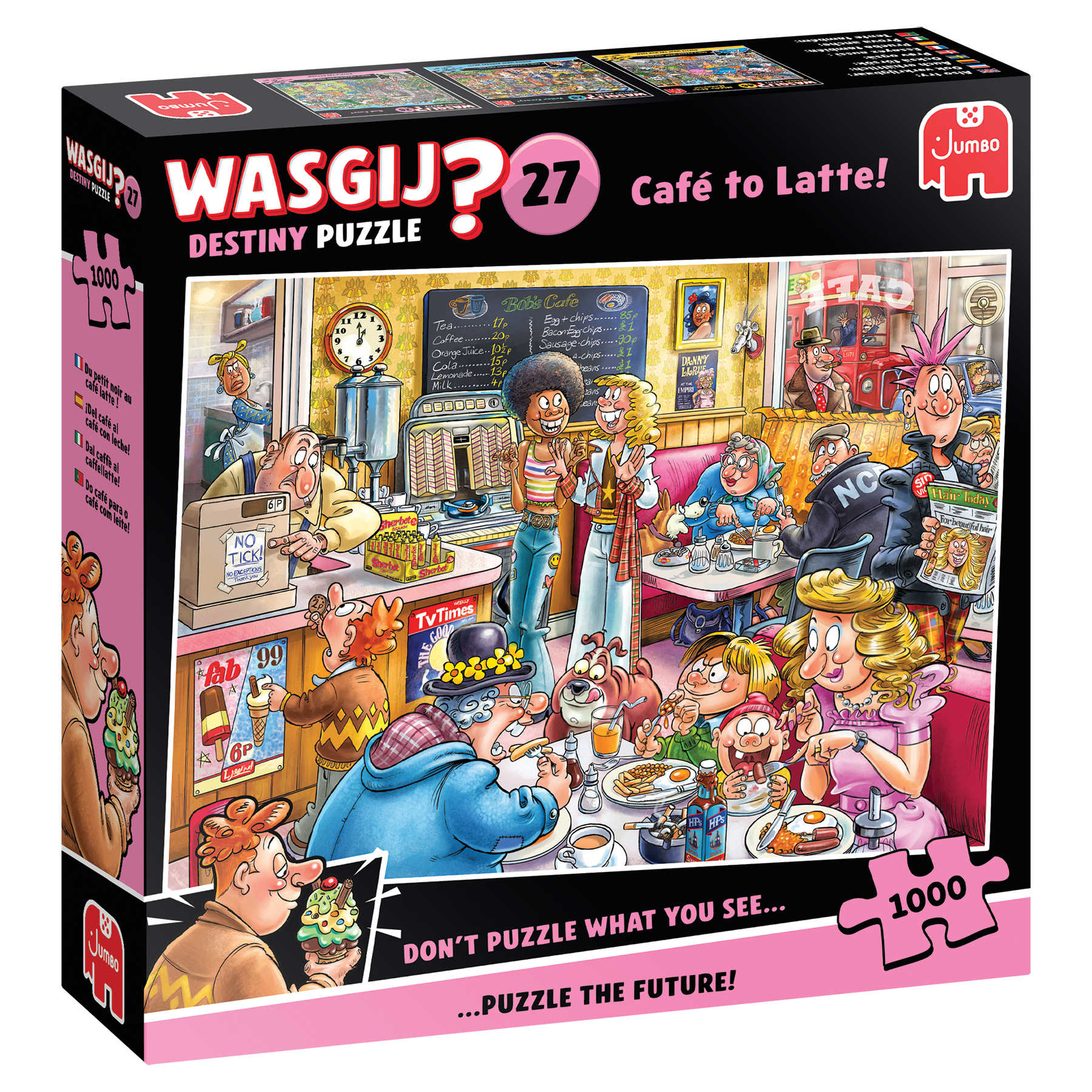 Jumbo Wasgij Destiny Puzzle 1000 Pezzi – I Giochi Di Wasgij (JUM19178) – Edizione Retro