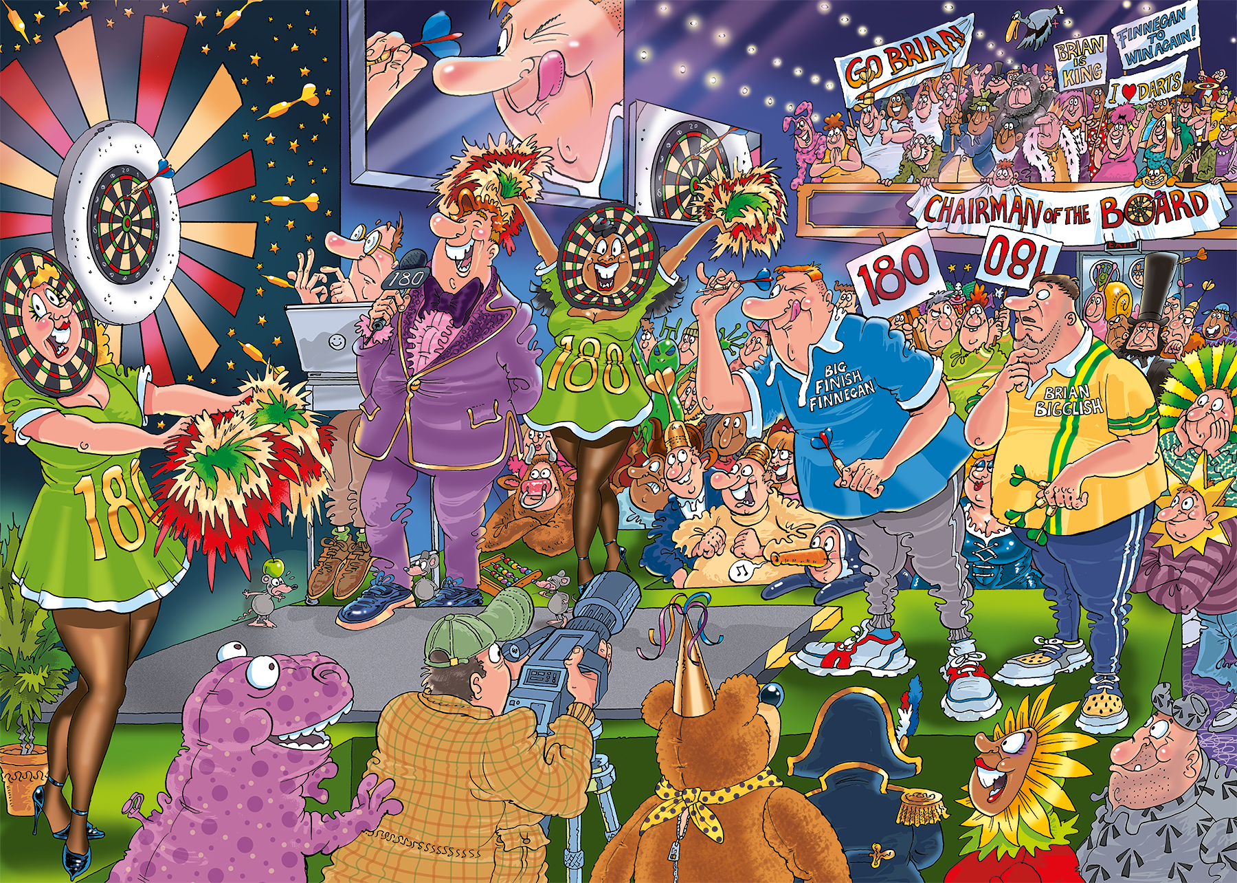 Wasgij Mystery 30 - En plein dans le mille ! (1000 pièces)