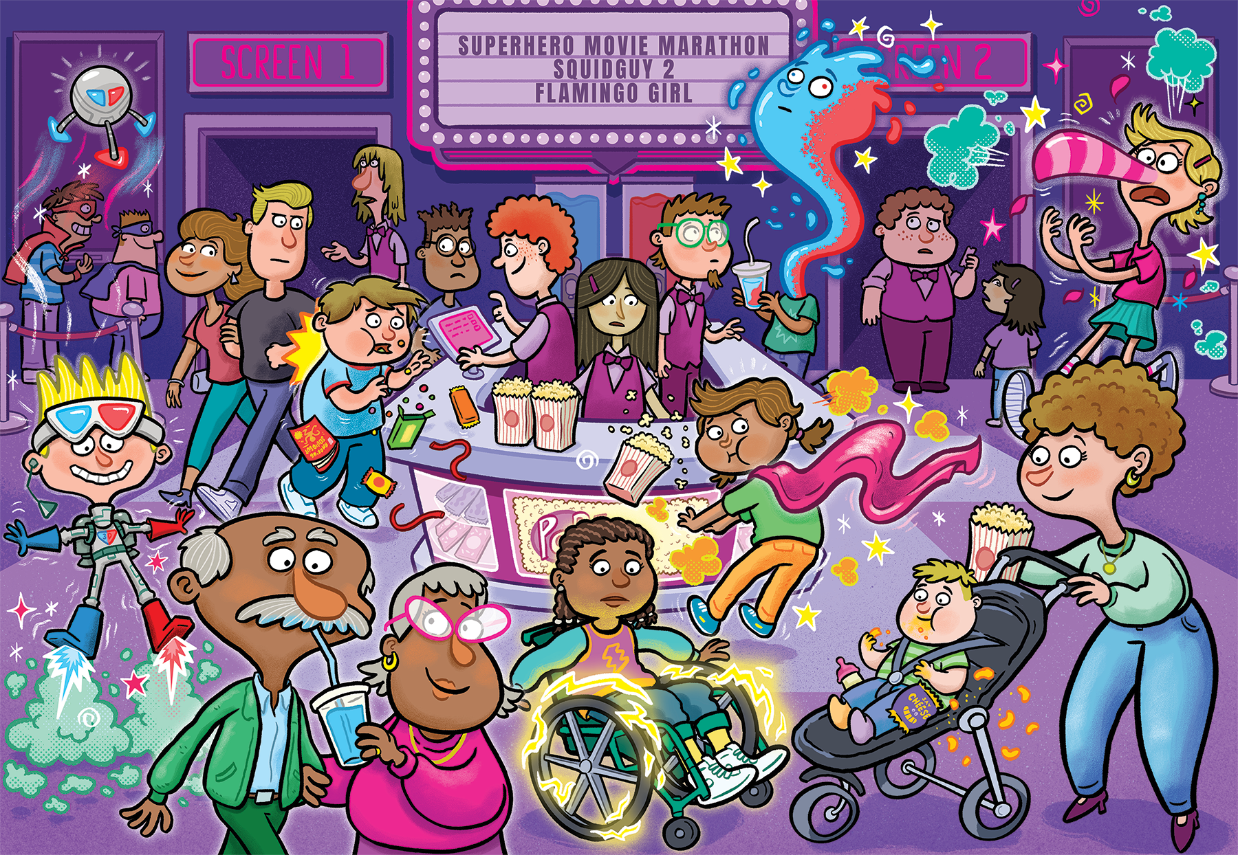 Wasgij Junior 2 - Popcorn Magique ! (240 pièces)