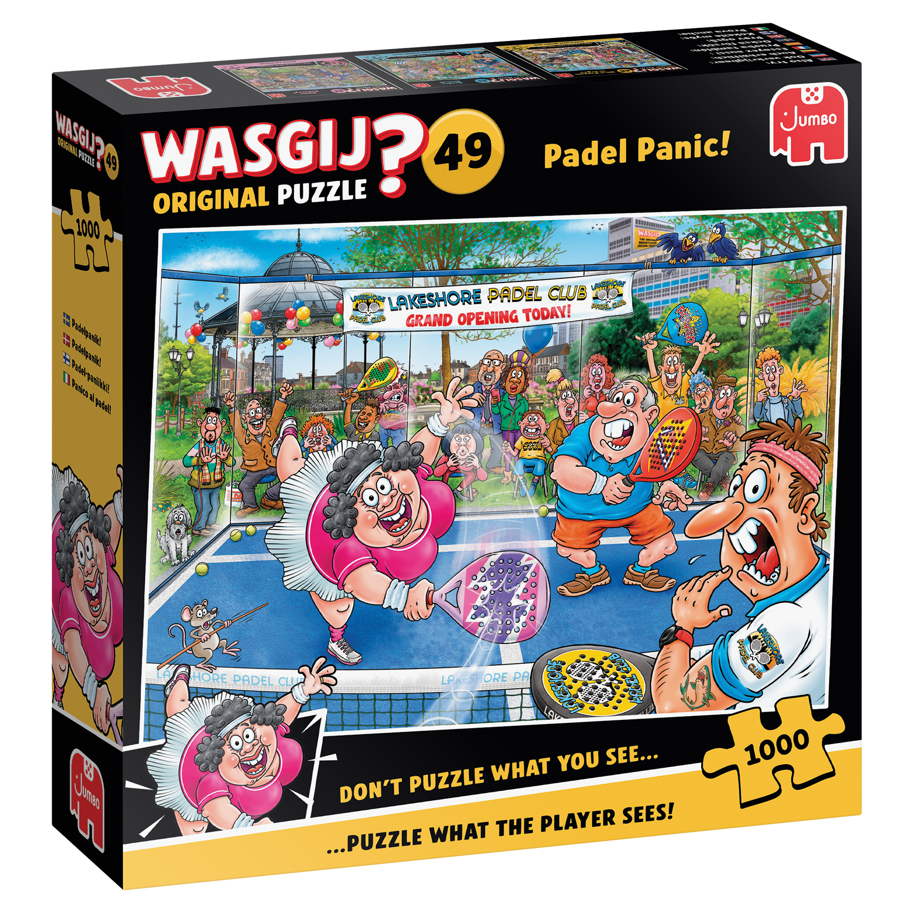 Wasgij Original 49 - Paniek op de padelbaan! (1000 stukjes)