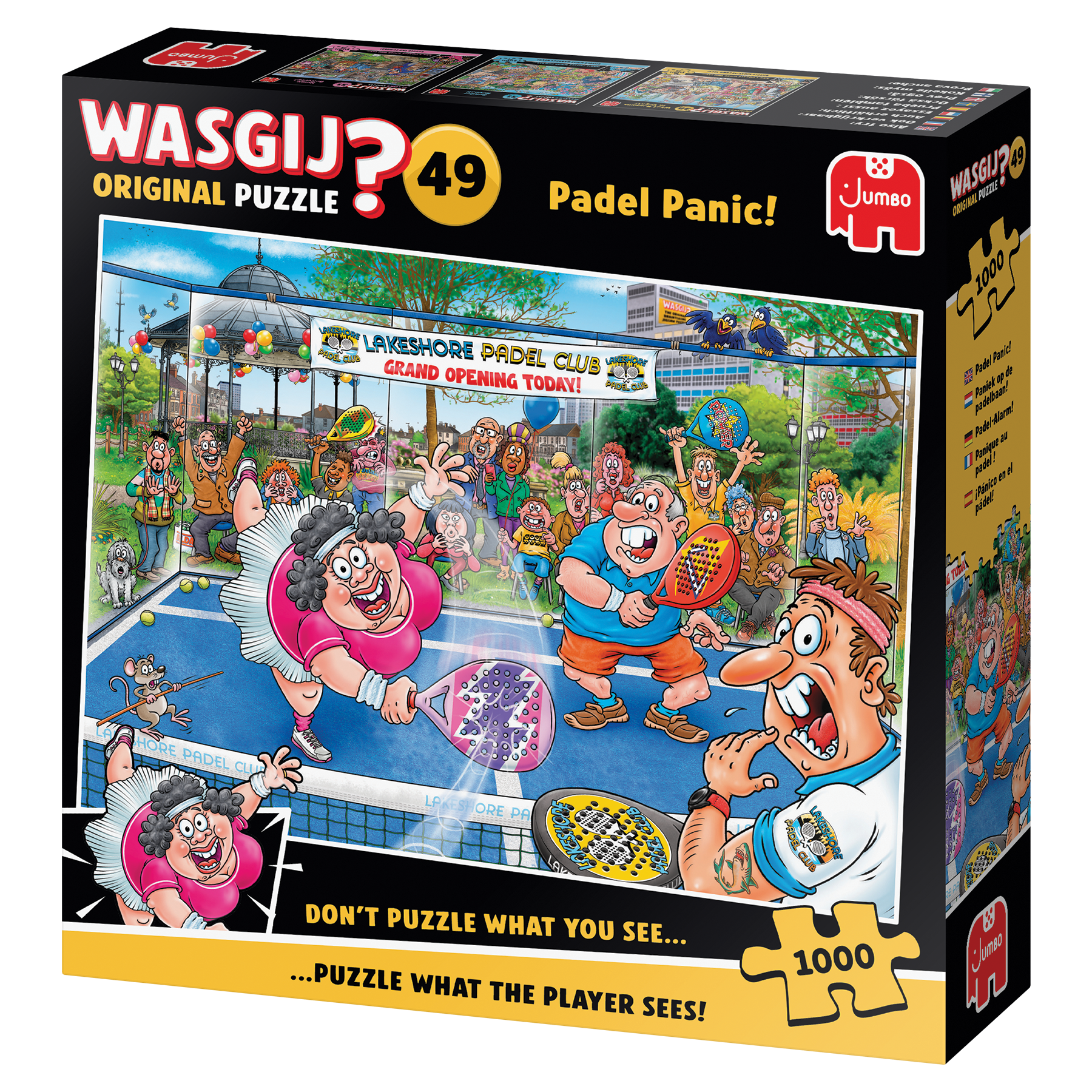 Wasgij Original 49 - Paniek op de padelbaan! (1000 stukjes)