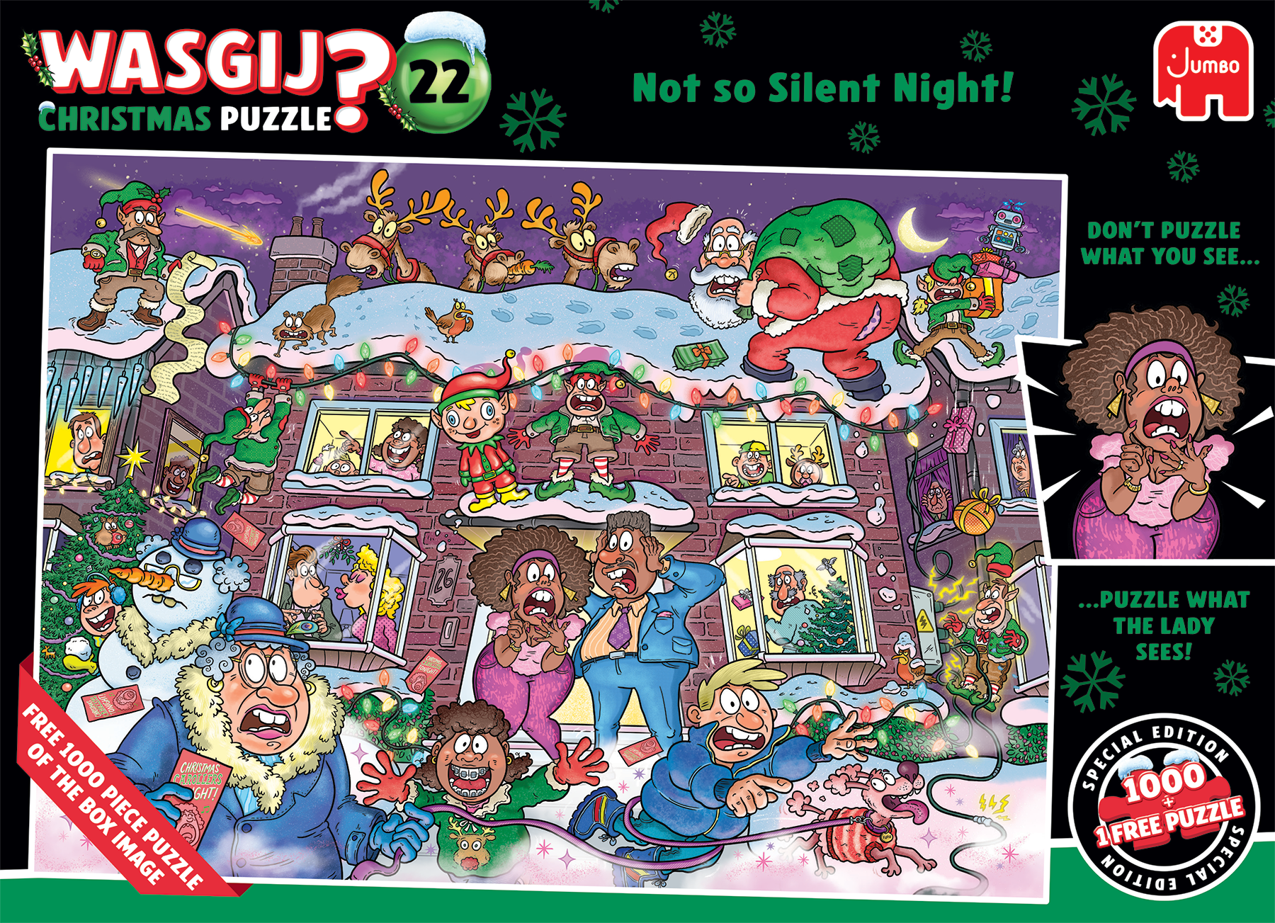 Wasgij Christmas 22 - Niet zo’n stille nacht! (2x1000 stukjes)