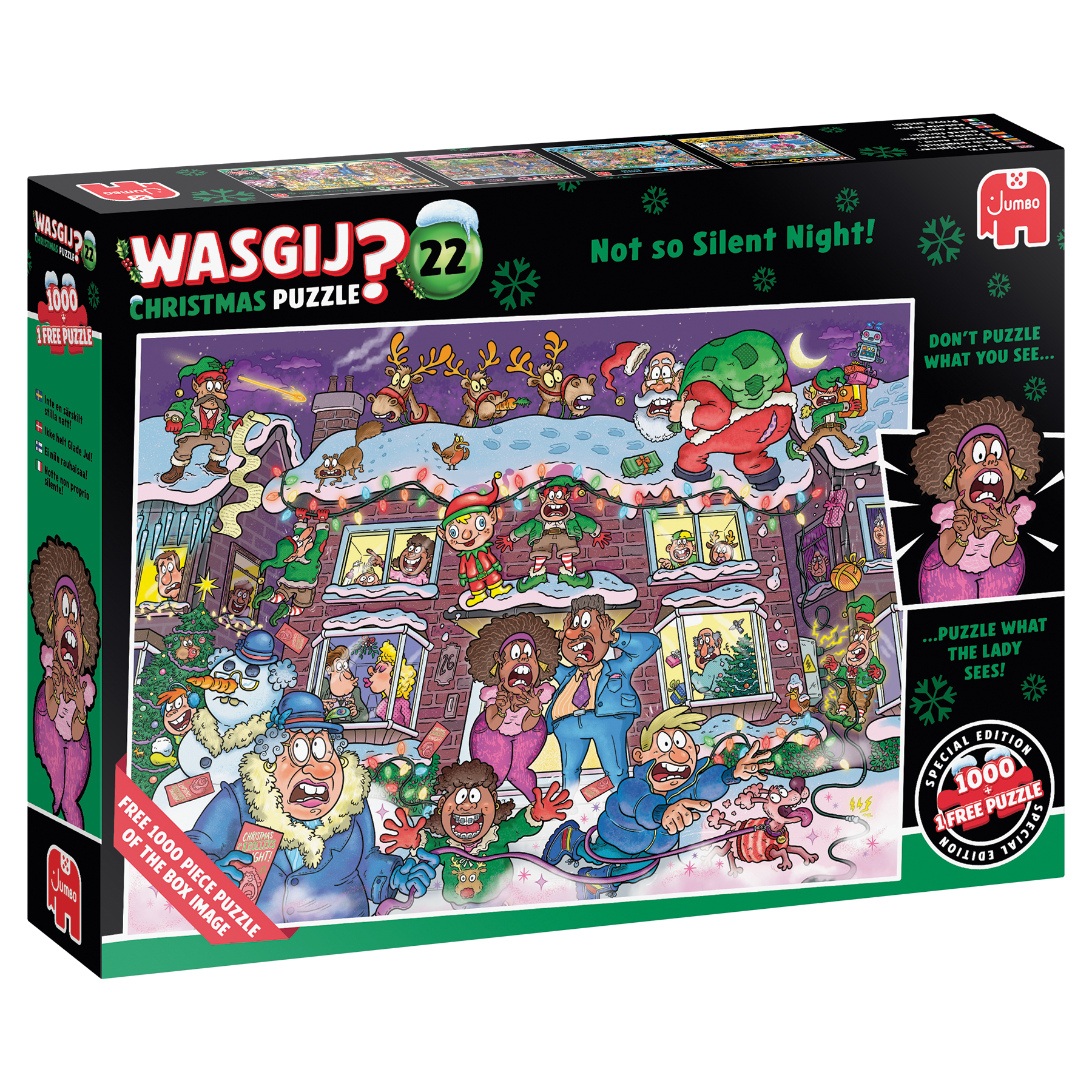 Wasgij Christmas 22 - Niet zo’n stille nacht! (2x1000 stukjes)