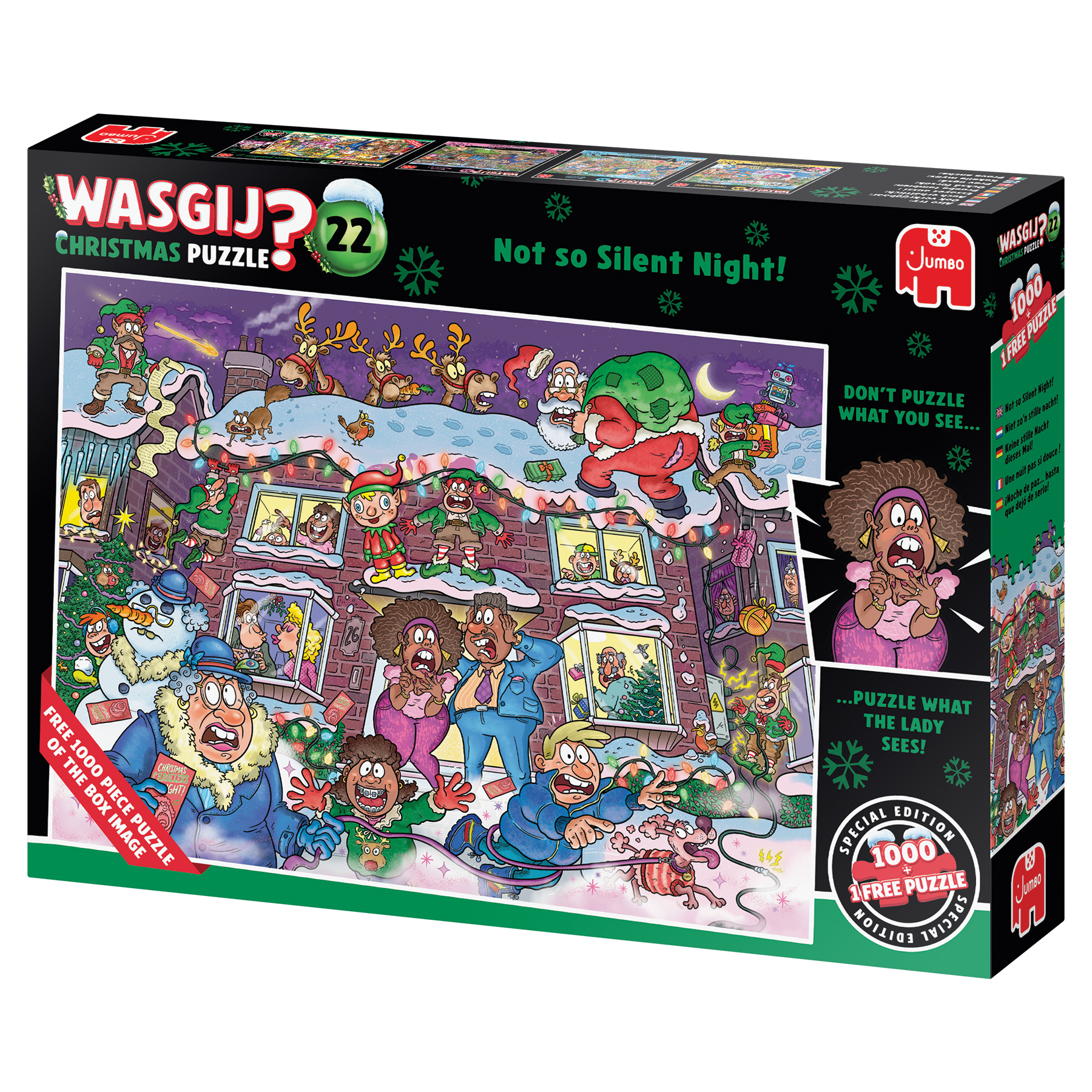 Wasgij Christmas 22 - Niet zo’n stille nacht! (2x1000 stukjes)