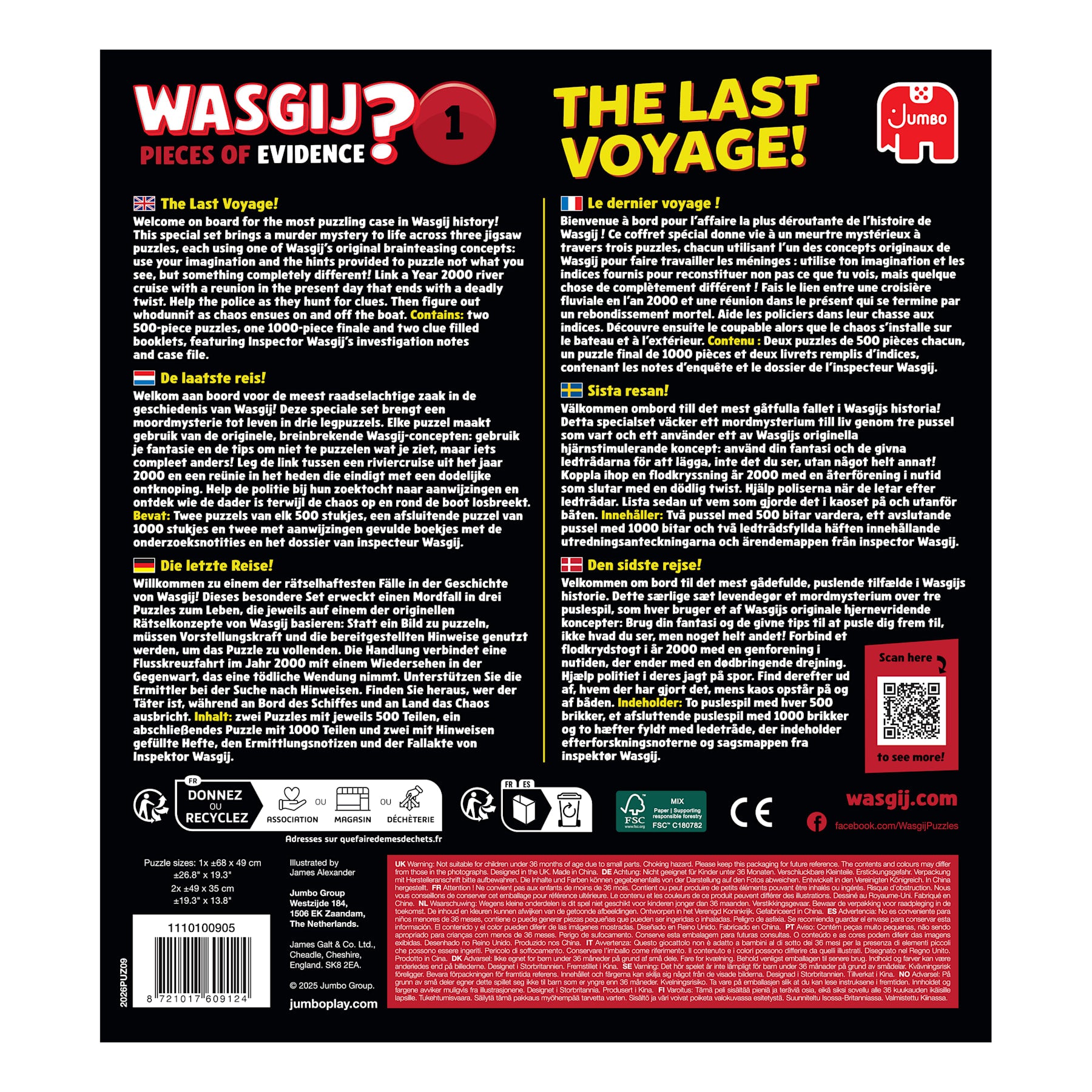 Wasgij Pieces of Evidence 1 - De laatste reis!