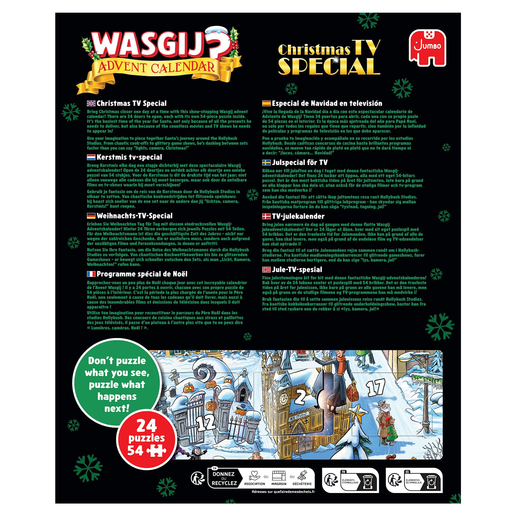 Wasgij Christmas Advent Calendar - Christmas TV Special