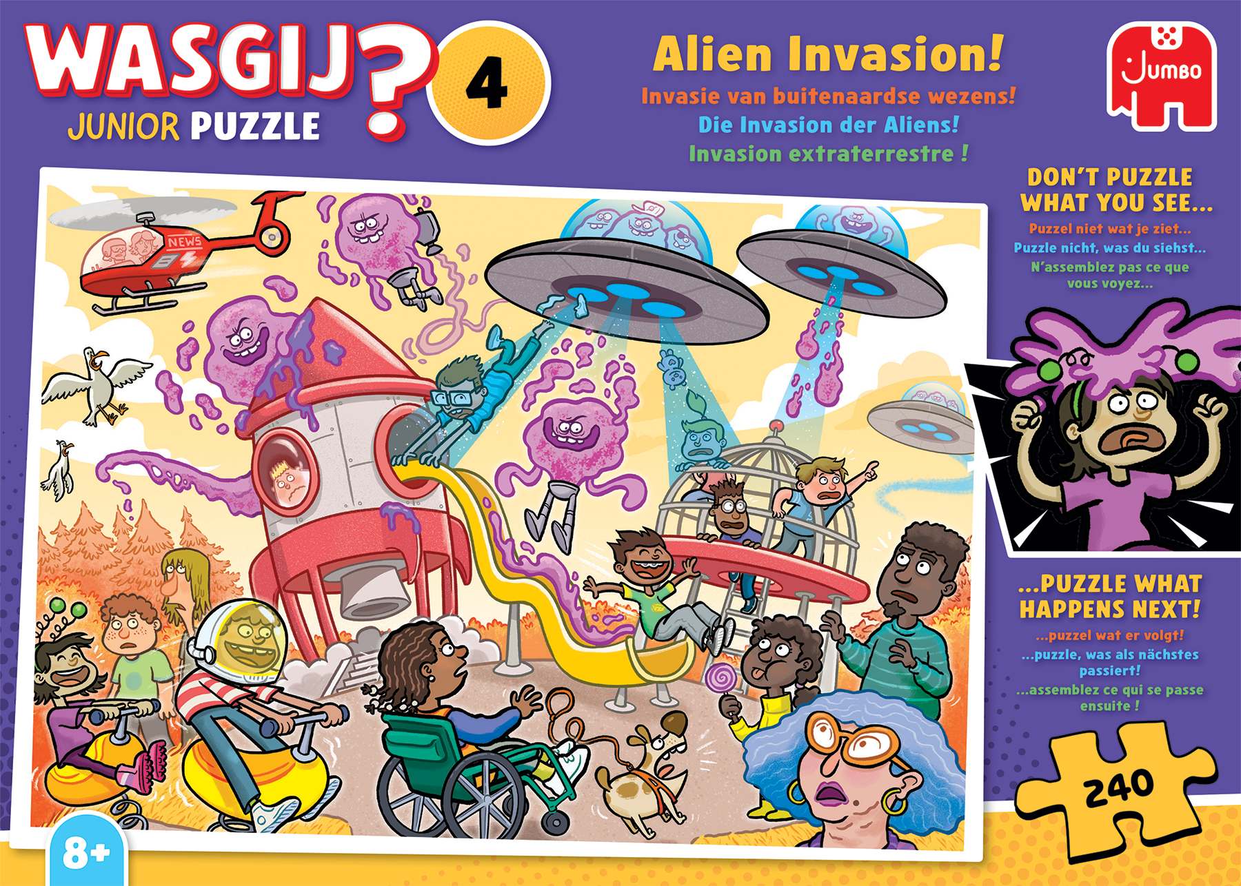Wasgij Junior 4 - Invasie van buitenaardse wezens! (240 stukjes)
