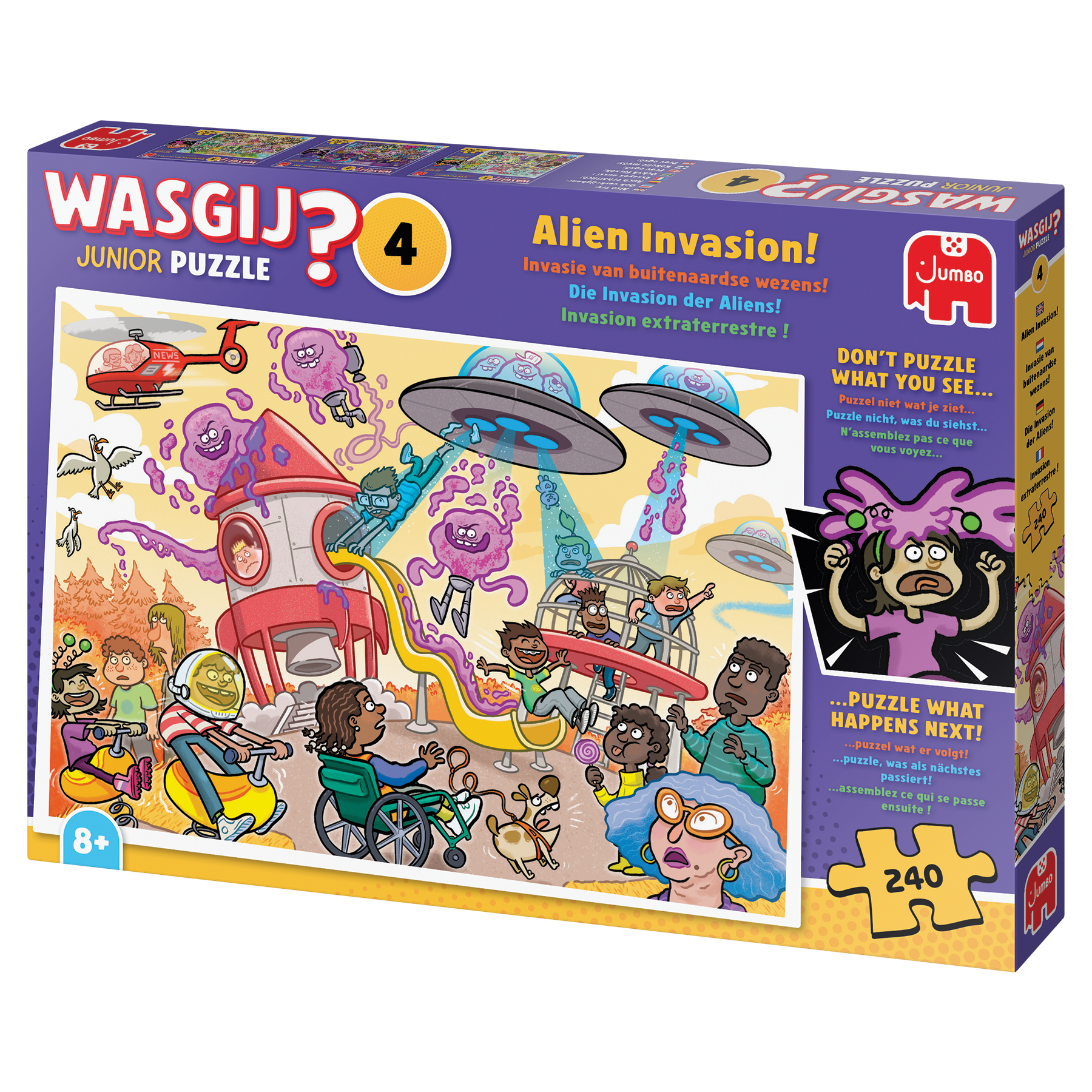 Wasgij Junior 4 - Invasie van buitenaardse wezens! (240 stukjes)