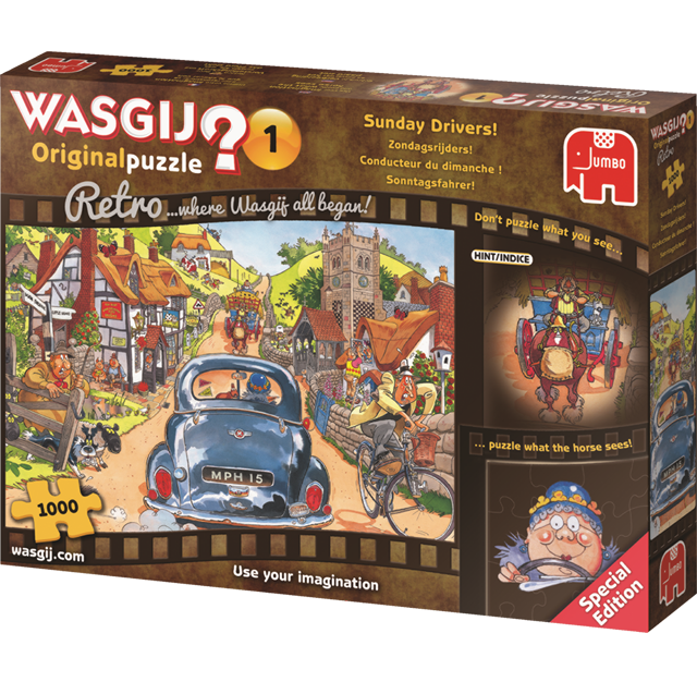 Wasgij Retro Original 1 - Sunday Drivers! (1000 pieces)