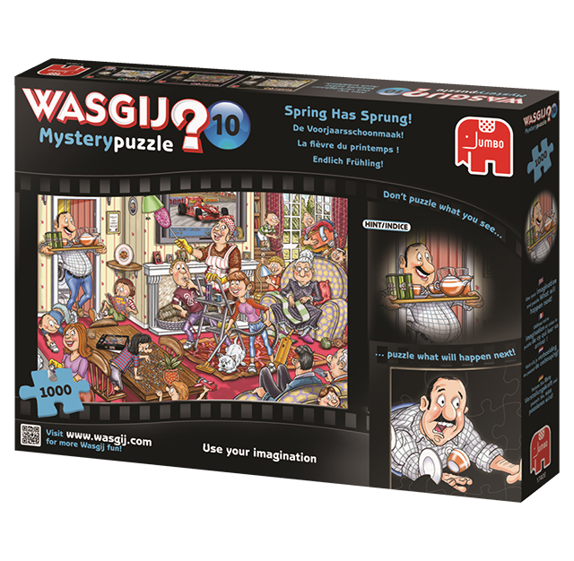 Wasgij Mystery Puzzle 1000 Piece The Hound of Wasgijville  #14 Cartoon Jigsaw 