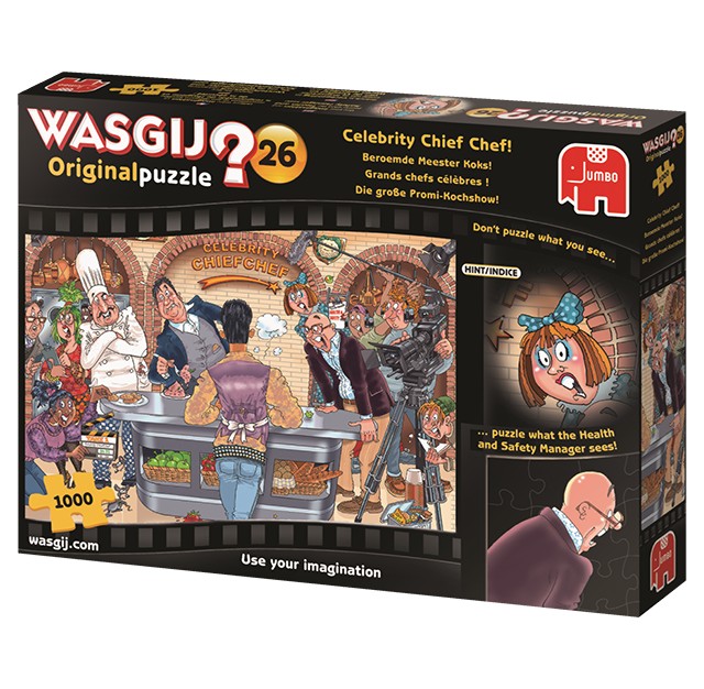 Wasgij 19150 Original 26 1000 Piece Jigsaw Puzzle Celebrity Chief Chef! 