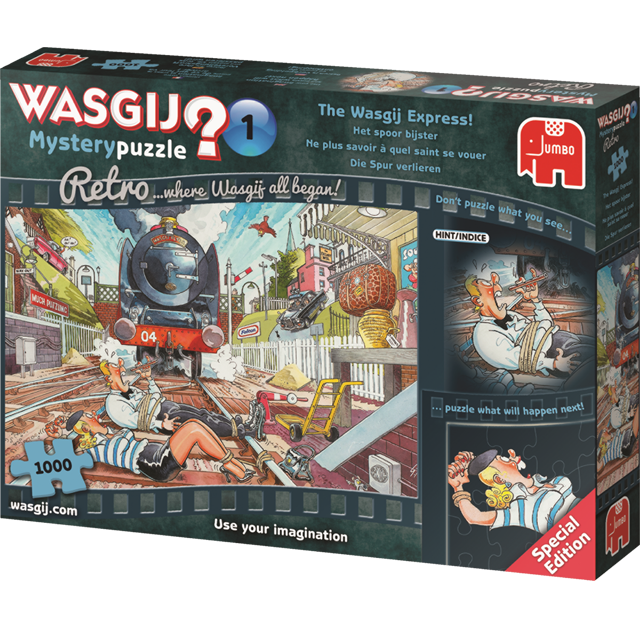 Wasgij 1000 Piece Mystery 9 The Great Train Robbery Jigsaw Puzzle for sale online 