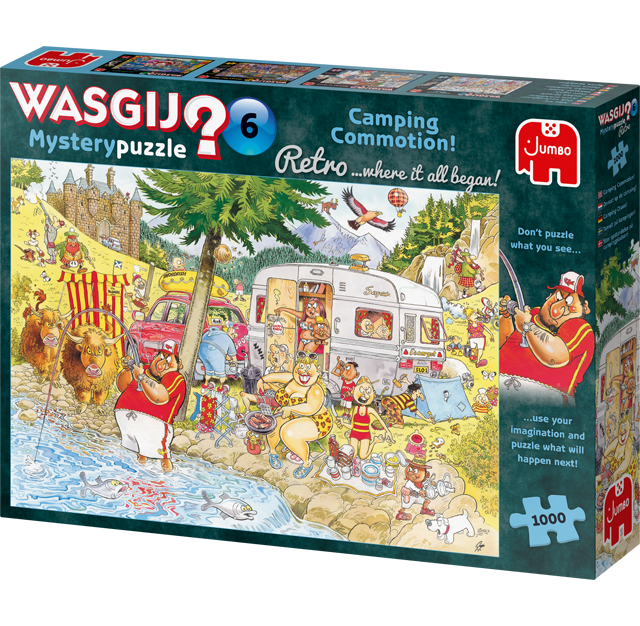 Wasgij Mystery 4 Retro LIVE ENTERTAINMENT 1000 Piece Cartoon Jigsaw Puzzle 19177